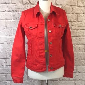 levi's red denim jacket